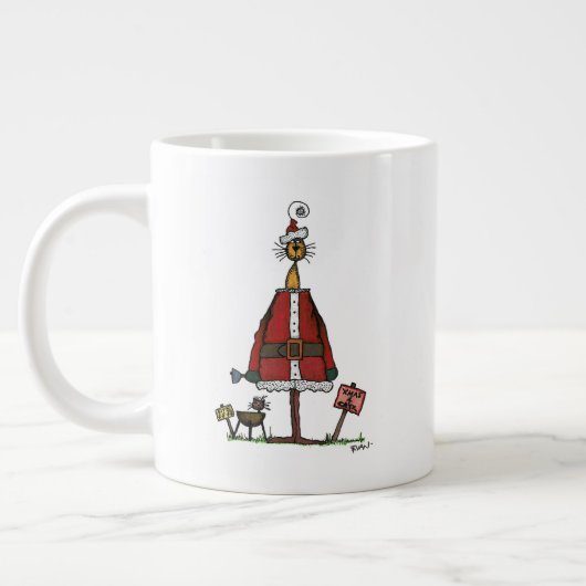 Santa Cat Grote Koffiekop (Links)