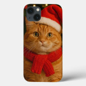 Santa Cat iPhone 13 Case (Achterkant)
