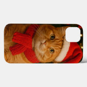 Santa Cat iPhone 13 Case (Achterkant (horizontaal))