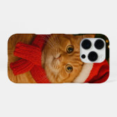 Santa Cat iPhone 16 Pro Hoesje (Achterkant horizontaal)