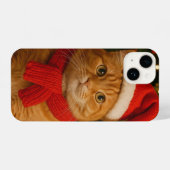 Santa Cat iPhone Case iPhone Hoesje (Achterkant horizontaal)