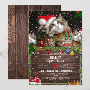 Santa Cat Kaart