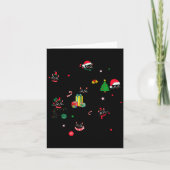 Santa Cat Light Gorgeous Reindeer Pajama Christmas Kaart (Voorkant)