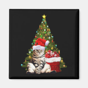 Santa Cat Magneet
