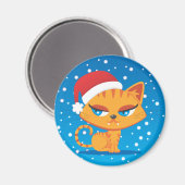 Santa Cat Magneet (Voorkant / Achterkant)