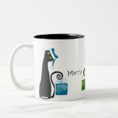 Santa Cat-Mok Tweekleurige Koffiemok (Links)