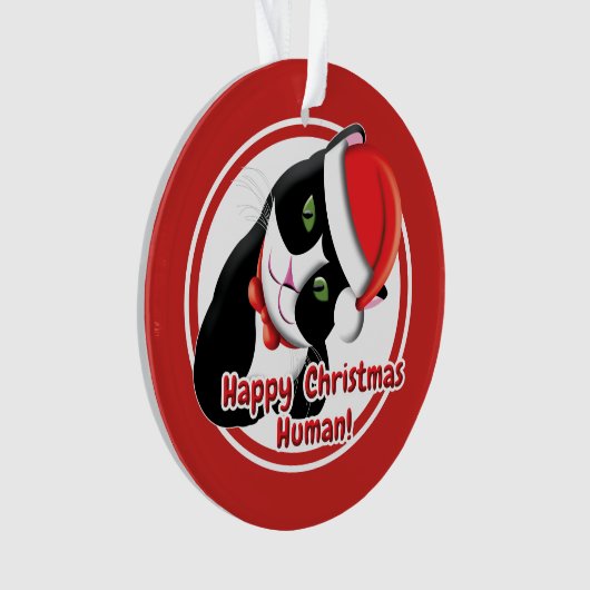 Santa Cat Ornament (voorkant)