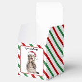 Santa Cat Schattige Funny Christmas Cat Favoriete Bedankdoosjes (Geopend)