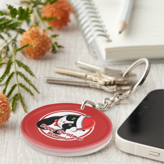 Santa Cat Sleutelhanger (Voorkant Rechts)