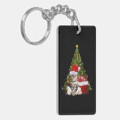 Santa Cat Sleutelhanger (Voorkant Links)