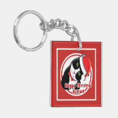 Santa Cat Sleutelhanger (Voorkant Links)