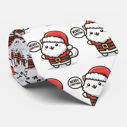 Santa Cat Stropdas (Opgerold)