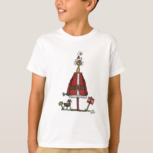 Santa Cat T-shirt (Voorkant)