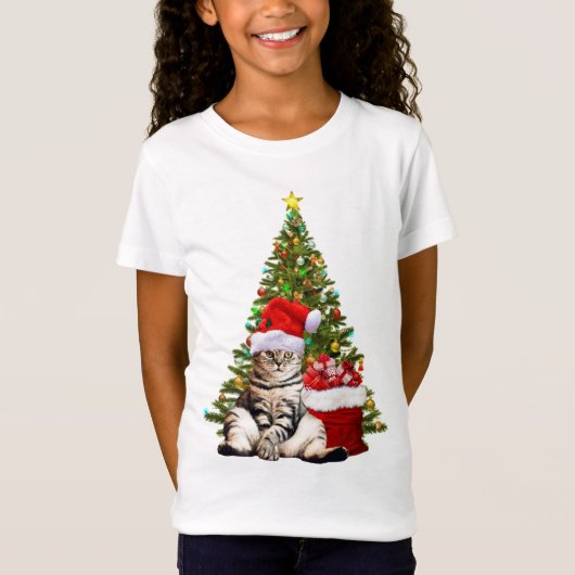 Santa Cat T-shirt (Voorkant)
