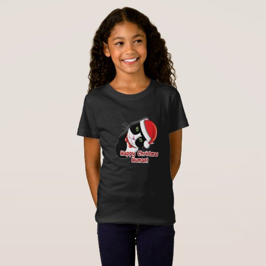 Santa Cat T-shirt (Voorkant volledig)