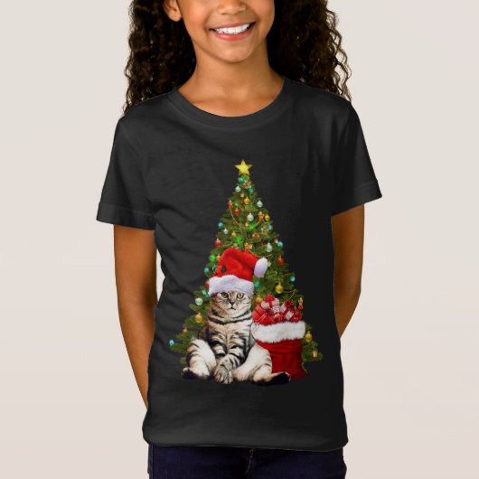 Santa Cat T-shirt (Voorkant)