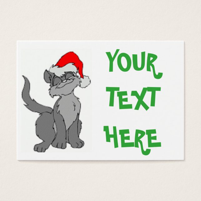 SANTA CAT VISITEKAARTJES (Voorkant)