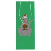 Santa Cat Wijn Cadeautas (Achterkant)