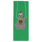 Santa Cat Wijn Cadeautas (Voorkant)