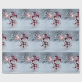 Santa Cat Wrapping Paper Cadeaupapier (Vlak)