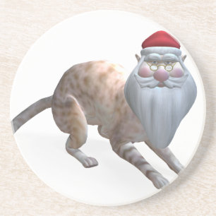 Santa Cat Zandsteen Onderzetter