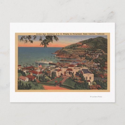 Santa Catalina, CA - Avalon Bay Briefkaart (Voorkant)