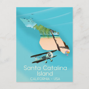 Santa Catalina-eiland Californië VS Briefkaart