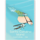 Santa Catalina-eiland Californië VS Sticker (Voorkant)