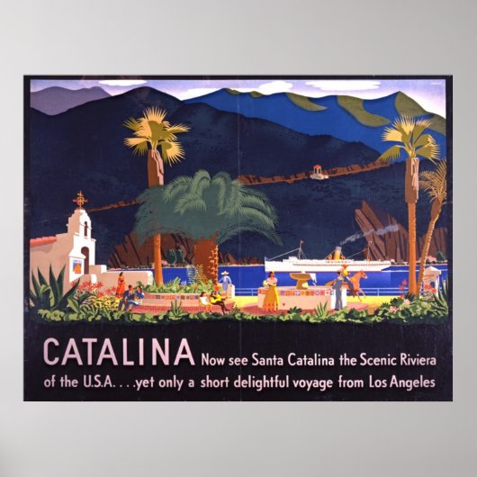 Santa Catalina Island 1935 Poster (Voorkant)