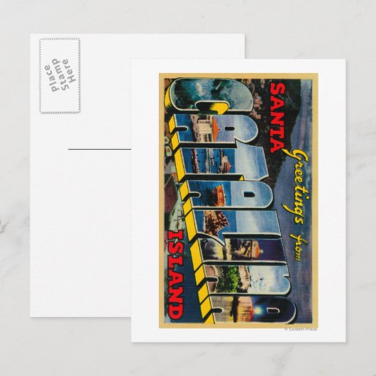 Santa Catalina Island Briefkaart (Voorkant / Achterkant)