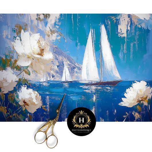 Santa Catalina Island California Decoupage Tissuepapier