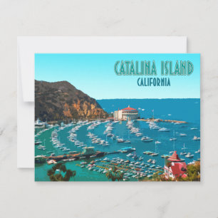 Santa Catalina Island California Flat Kaart
