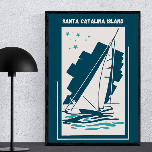 Santa Catalina Island California - slachting Poster