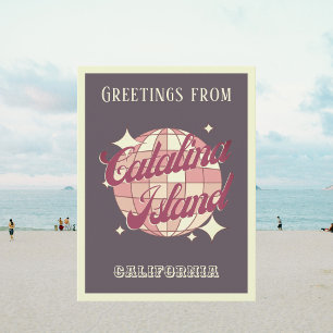 Santa Catalina Island Californië paarse Briefkaart