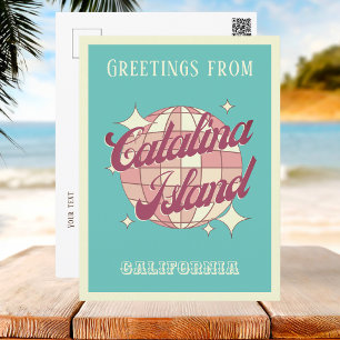 Santa Catalina Island Californië US retro Briefkaa Briefkaart