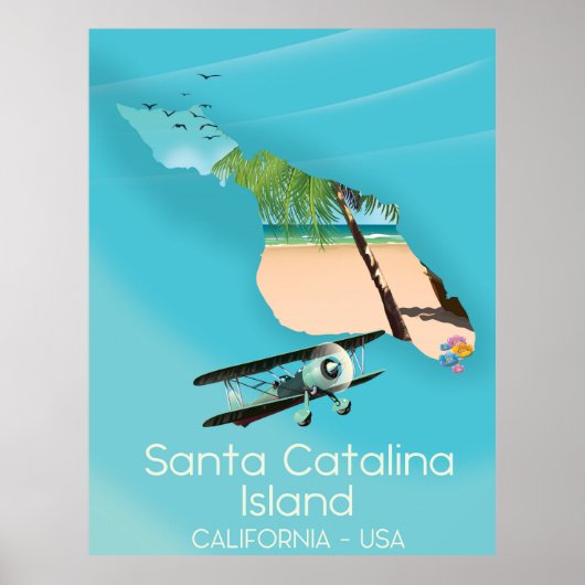 Santa Catalina Island Californië VS Poster (Voorkant)