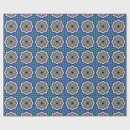 Santa Catalina Island Tile Design Cadeaupapier (Vlak)