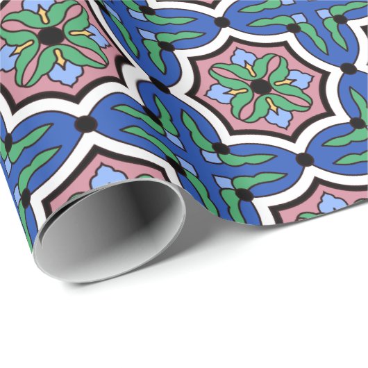 Santa Catalina Island Tile Design Cadeaupapier (Rol Hoek)