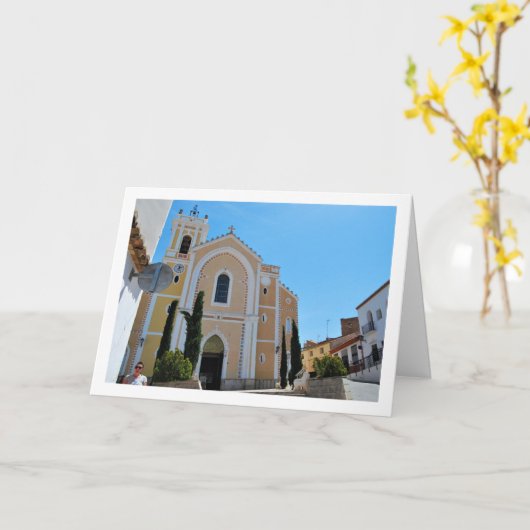 Santa Catalina Mártir Kerk in Vilamarxant, Spanje Kaart (Gele Bloem)