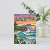 Santa Catalina Panama Briefkaart (Staand voorkant)