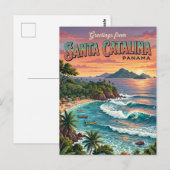 Santa Catalina Panama Briefkaart (Voorkant / Achterkant)
