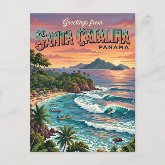 Santa Catalina Panama Briefkaart (Voorkant)
