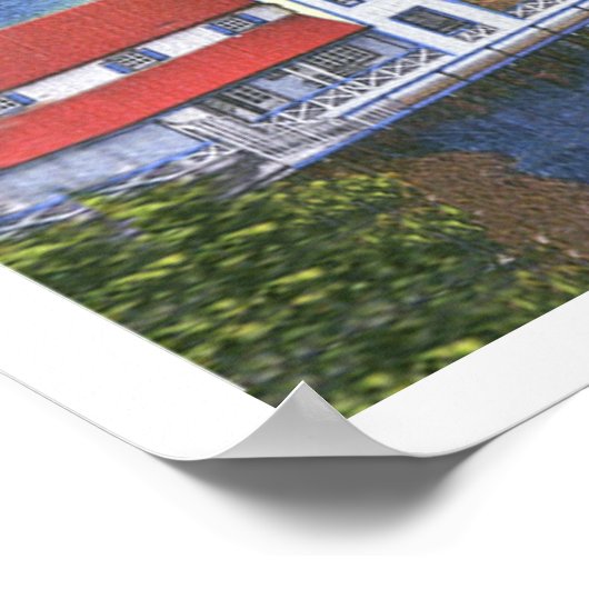 Santa Catalina Poster met Rand 14 x 17 (Hoek)