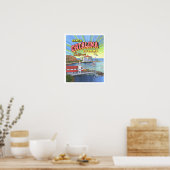 Santa Catalina Poster met Rand 14 x 17 (Keuken)