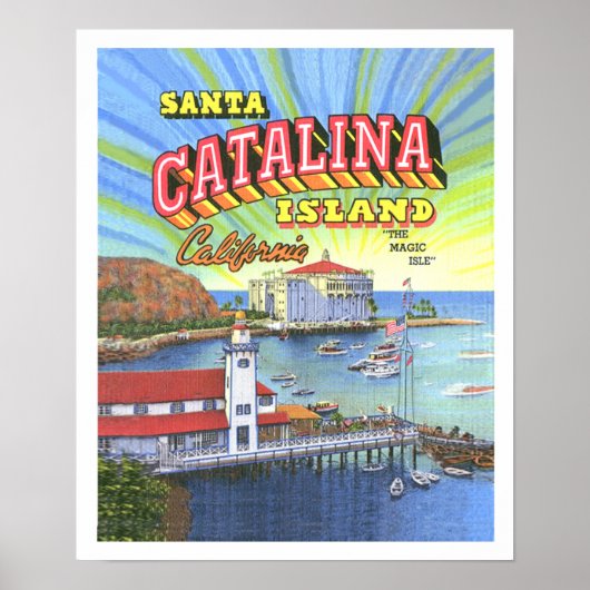 Santa Catalina Poster met Rand 14 x 17 (Voorkant)