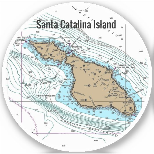 Santa Catalina Sticker (Voorkant)