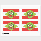 Santa Catarina, Braziliaanse staatvlag Stickers (Vel)
