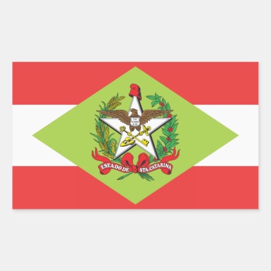 Santa Catarina, Braziliaanse staatvlag Stickers (Voorkant)