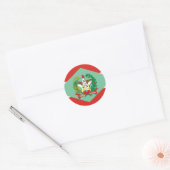 Santa Catarina, Brazilië Ronde Sticker (Envelop)