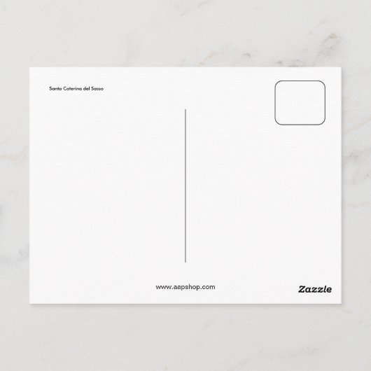 Santa Caterina del Sasso Lake Maggiore Briefkaart (Achterkant)